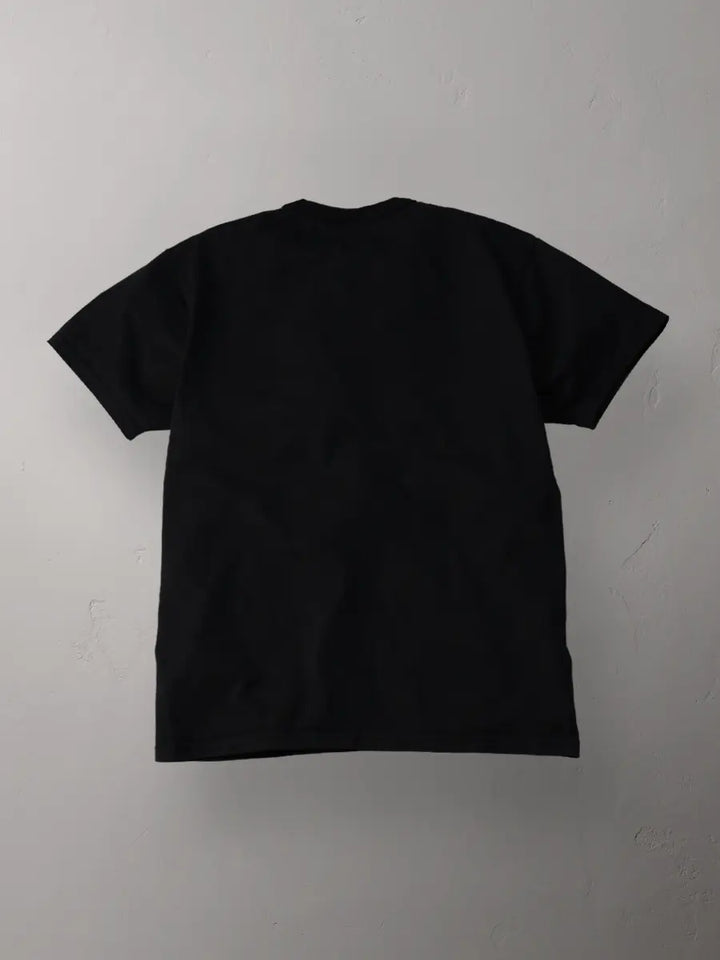 The Flat Head 3-Needle Stitch Pocket T-Shirt [FN-THC-101P] - Black