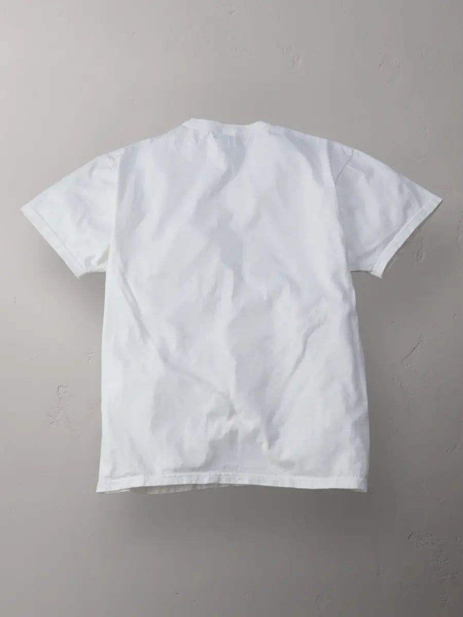 The Flat Head 3-Needle Stitch Pocket T-Shirt [FN-THC-101P] - White