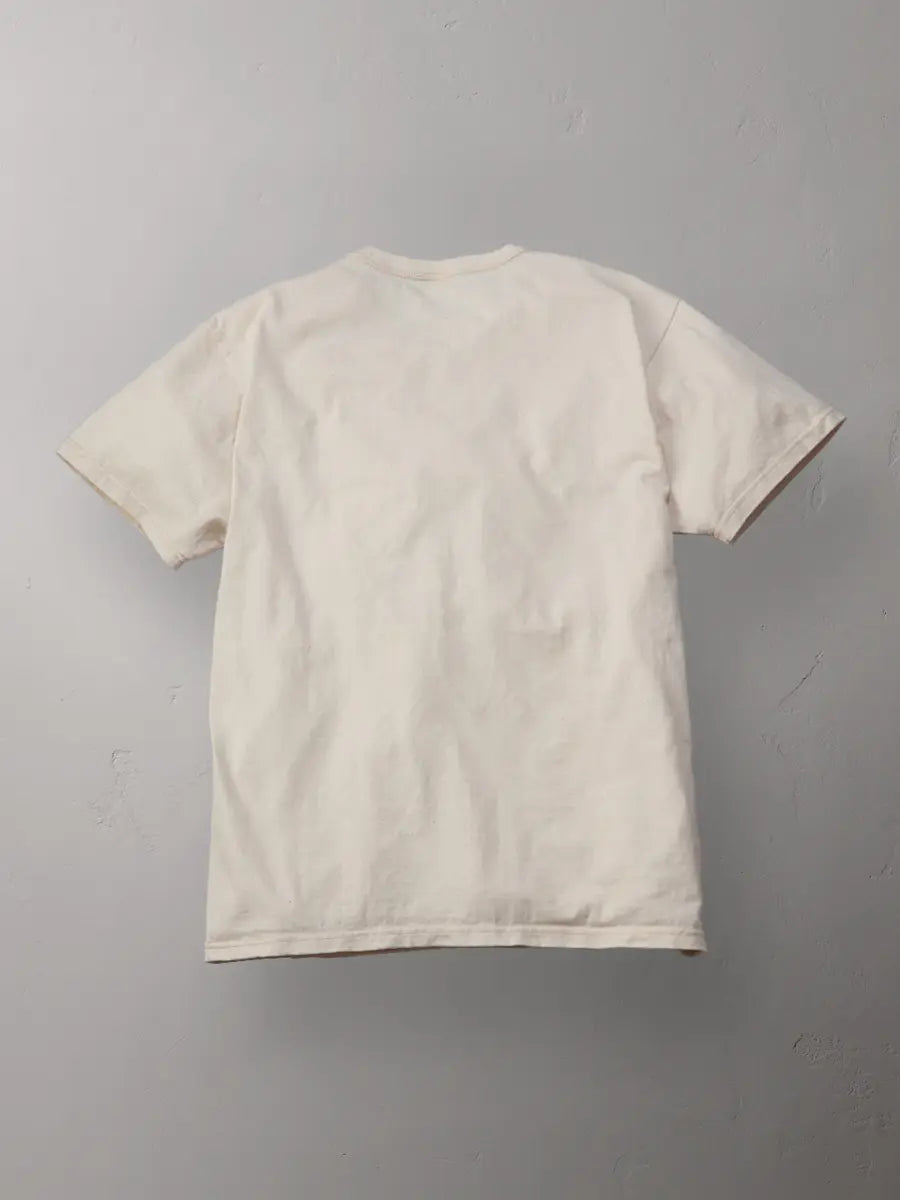 The Flat Head 3-Needle Stitch T-Shirt [FN-THC-101] - Natural