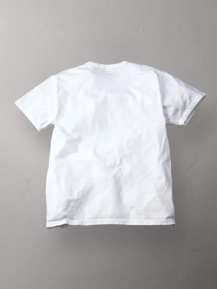 The Flat Head 3-Needle Stitch T-Shirt [FN-THC-101] - White