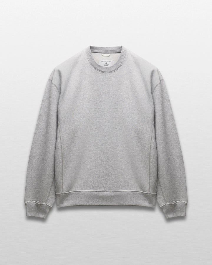 Reigning Champ Knit Brushed Fleece '97 Relaxed Crewneck - Heather Grey