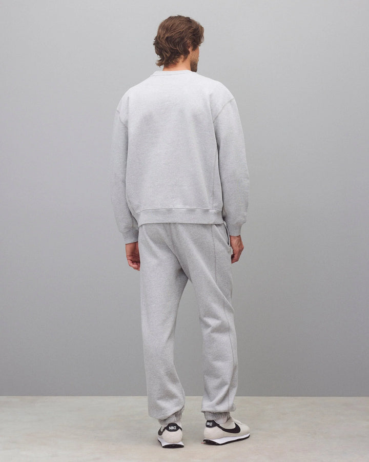 Reigning Champ Knit Brushed Fleece '97 Relaxed Crewneck - Heather Grey