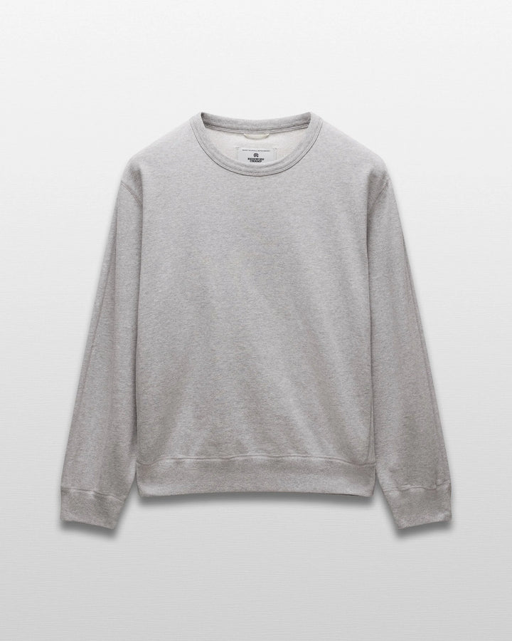 Reigning Champ Midnight Terry Standard Crewneck -  Heather Grey