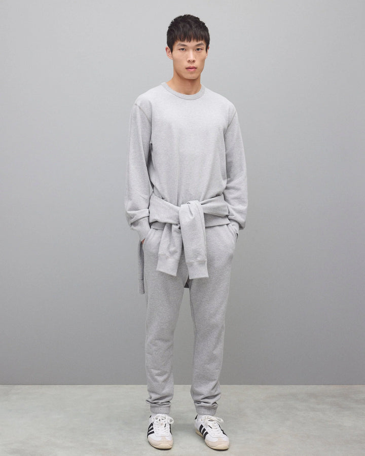 Reigning Champ Midnight Terry Standard Crewneck -  Heather Grey