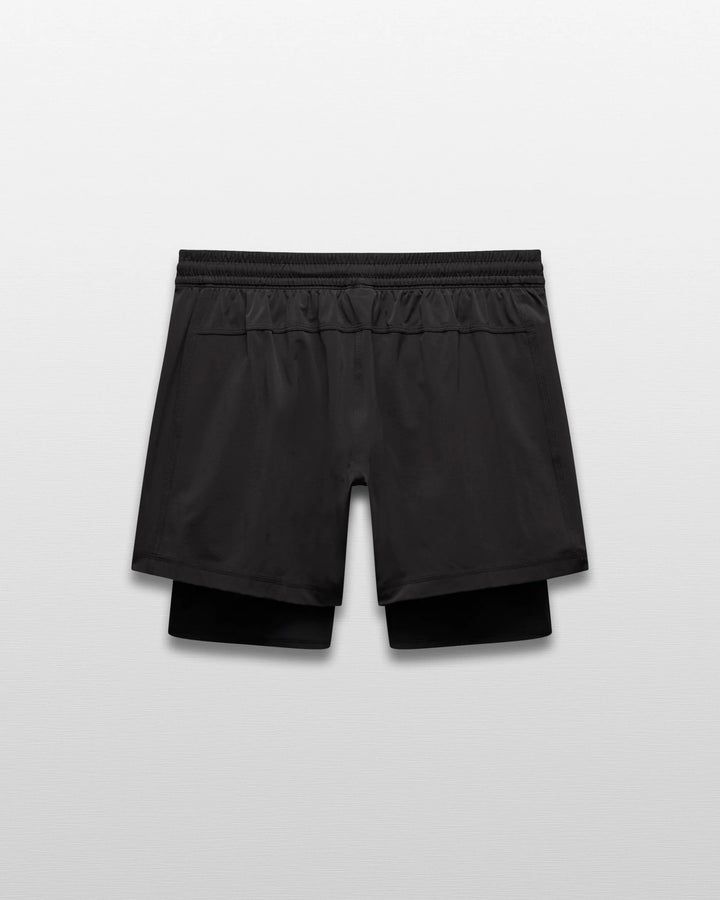Reigning Champ 4-Way Stretch Nylon Combo Standard Training Short 5” - Black