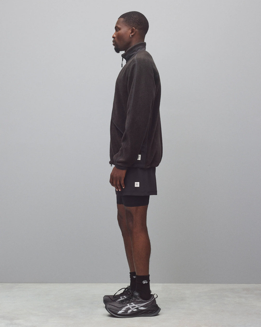 Reigning Champ 4-Way Stretch Nylon Combo Standard Training Short 5” - Black