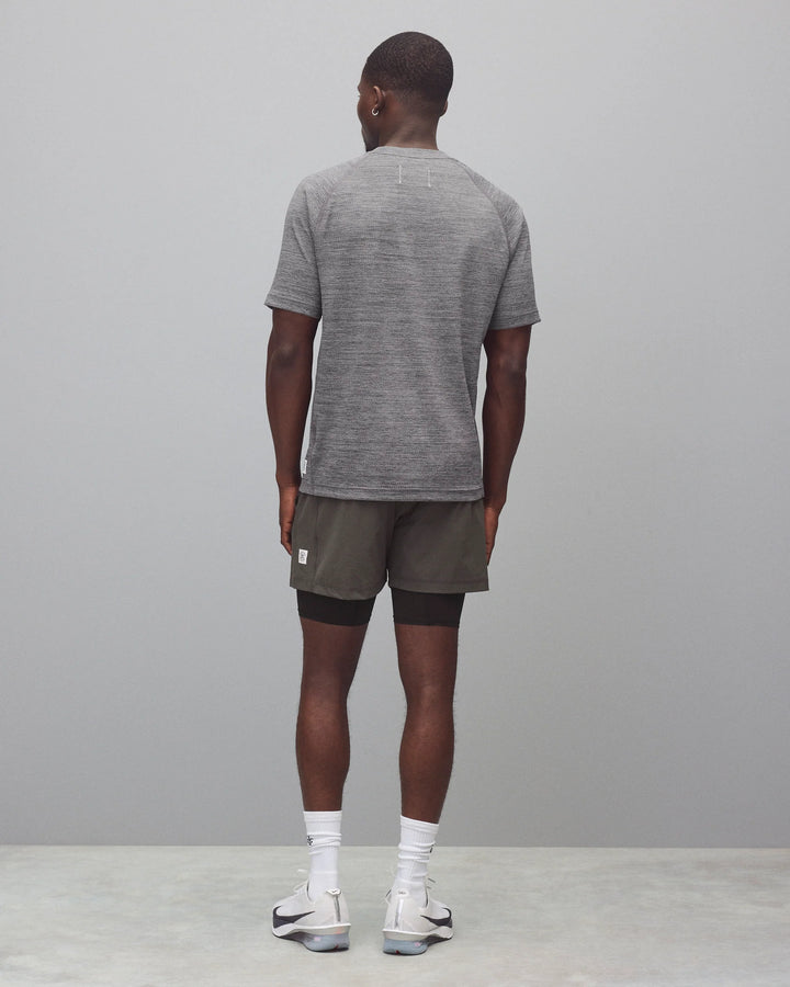Reigning Champ 4-Way Stretch Nylon Combo Standard Training Short 5” - Carbon