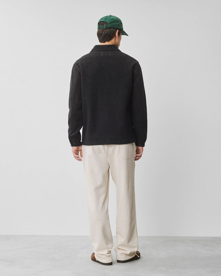 Reigning Champ Wool Fleece Chore Jacket - Heather Black