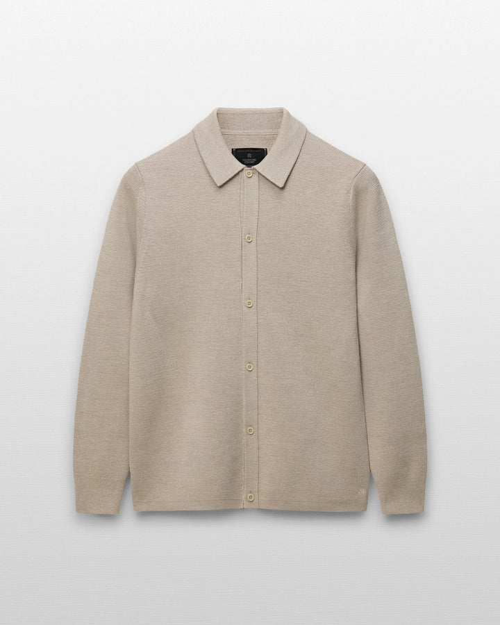 Reigning Champ Merino Pier Shirt - Oat