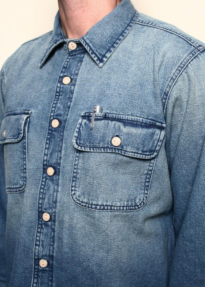 Rogue Territory Field Shirt - Washed Out Indigo