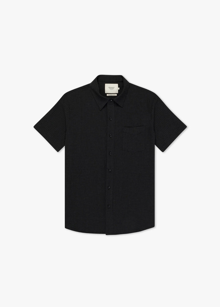 Monadic Fillmore SS - Black Linen Check