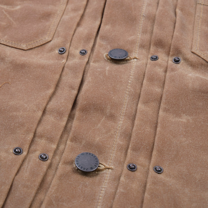 Freenote Cloth - Waxed Canvas Riders Jacket in Rust with Brown Interior