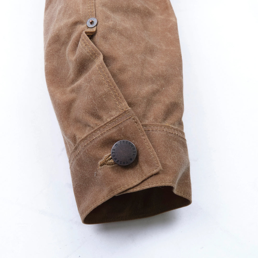 Freenote Cloth - Waxed Canvas Riders Jacket in Rust with Brown Interior