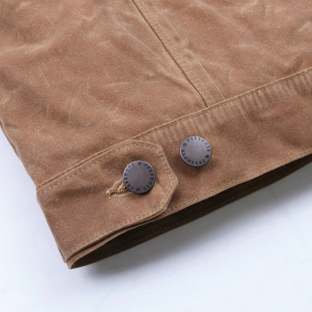 Freenote Cloth - Waxed Canvas Riders Jacket in Rust with Brown Interior