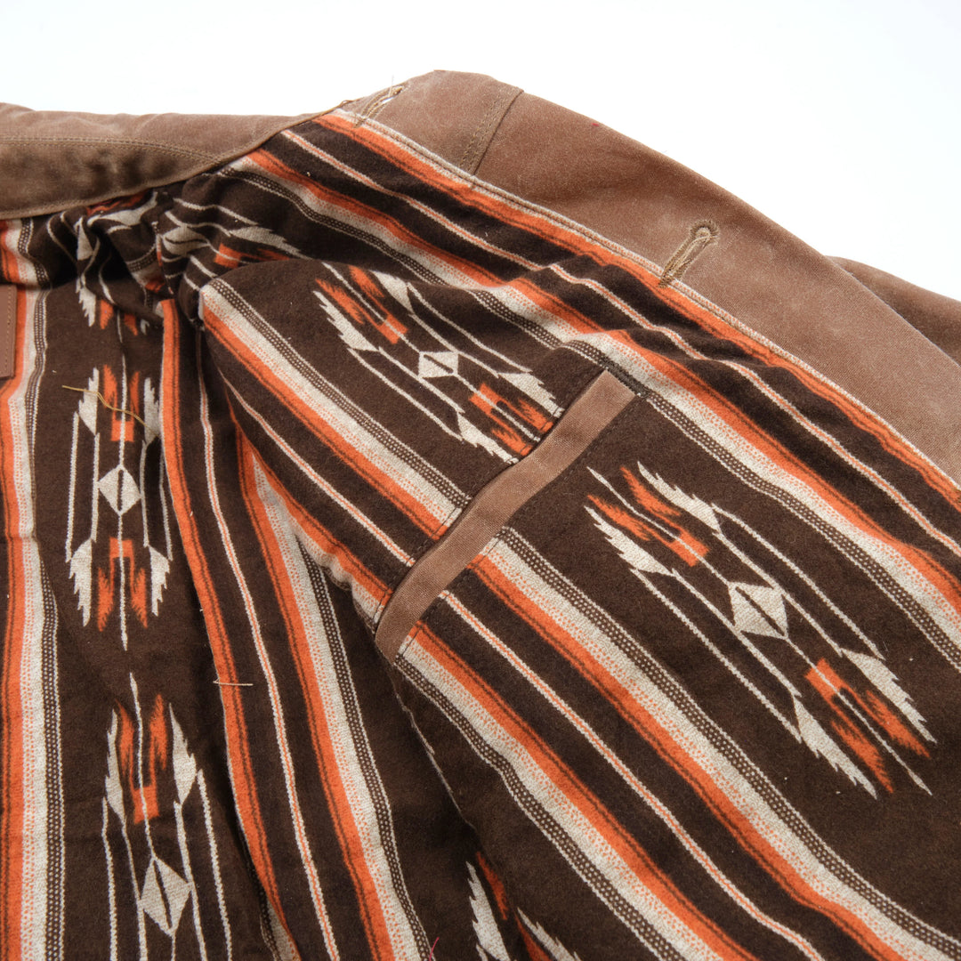 Freenote Cloth - Waxed Canvas Riders Jacket in Rust with Brown Interior