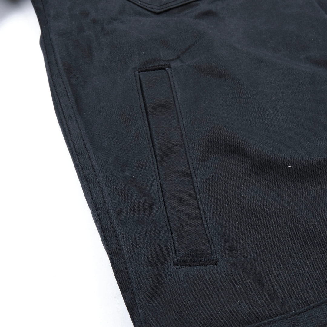 Freenote Cloth Riders Jacket Waxed Canvas - Black