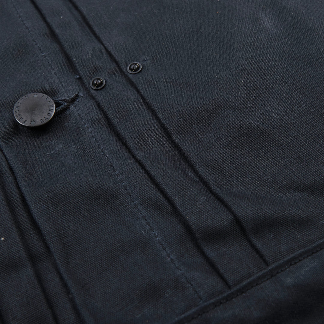 Freenote Cloth Riders Jacket Waxed Canvas - Black