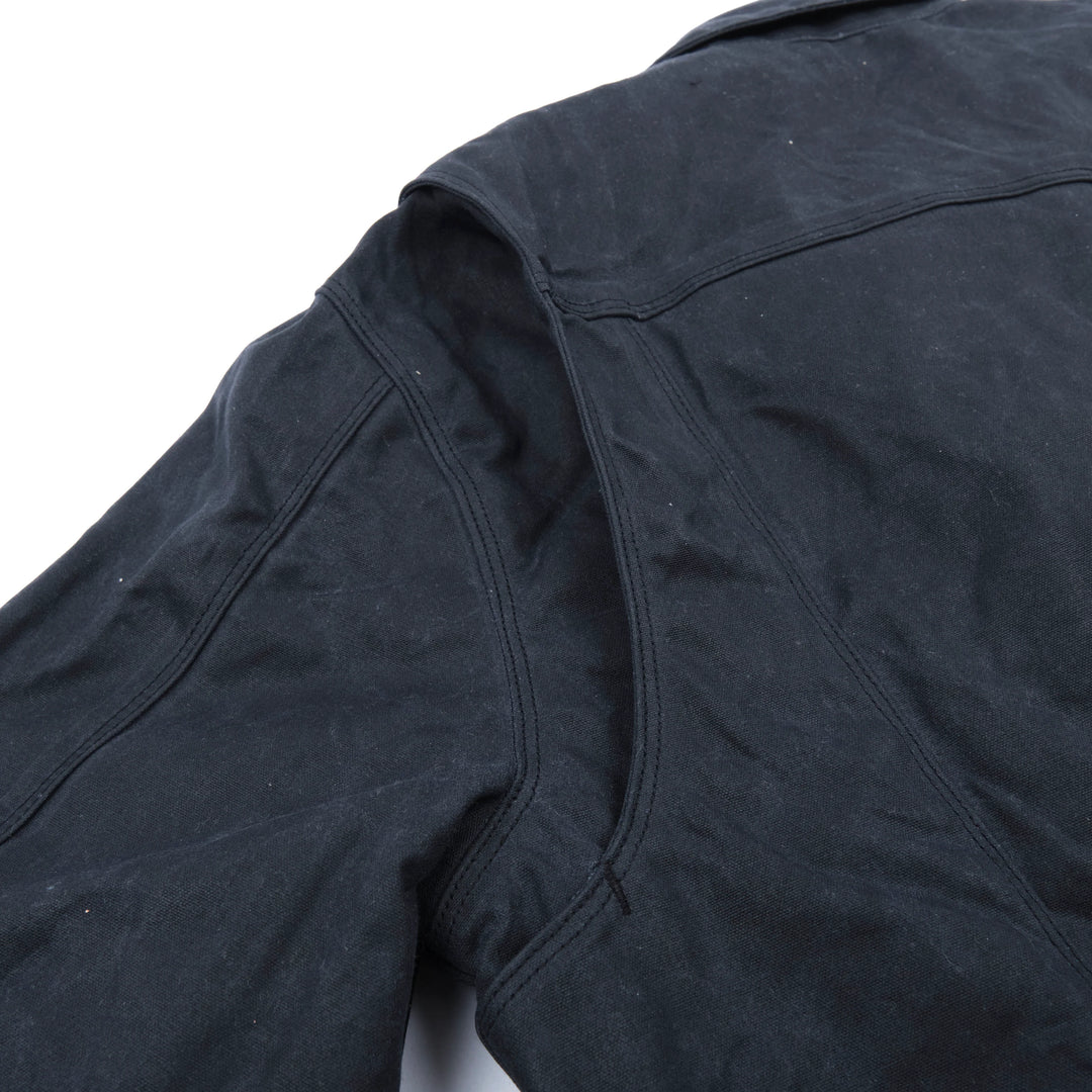 Freenote Cloth Riders Jacket Waxed Canvas - Black