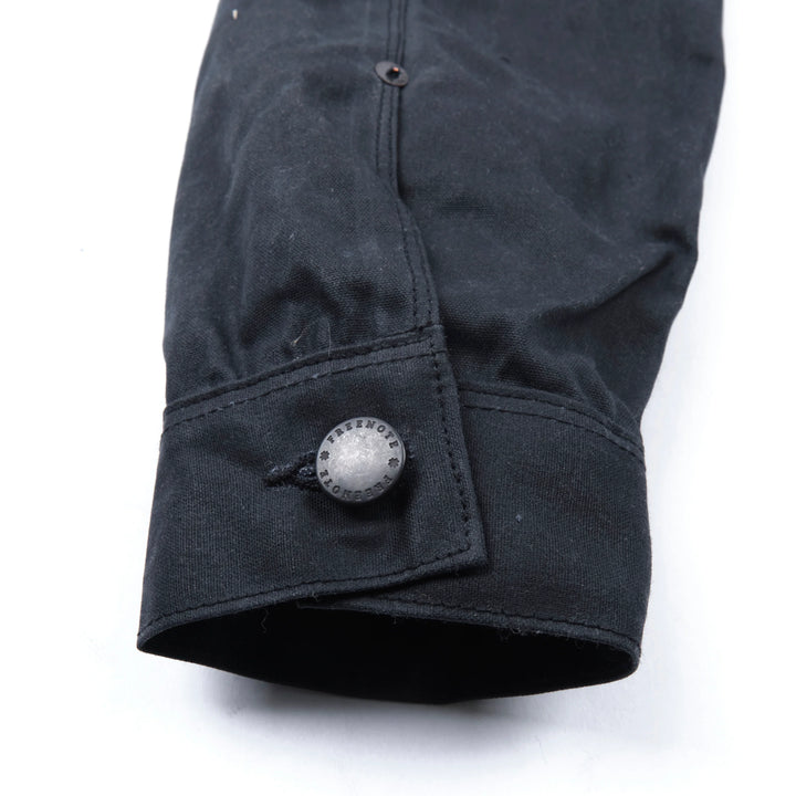 Freenote Cloth Riders Jacket Waxed Canvas - Black