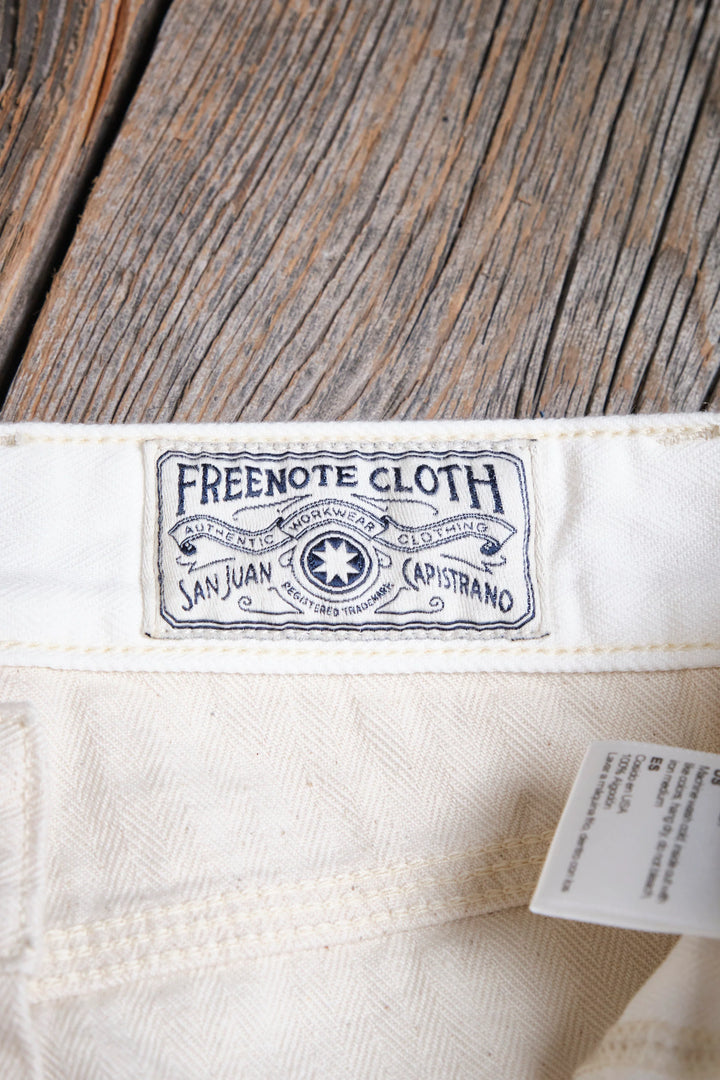 Freenote Cloth Ortega Pant - 13 Ounce Natural Herringbone