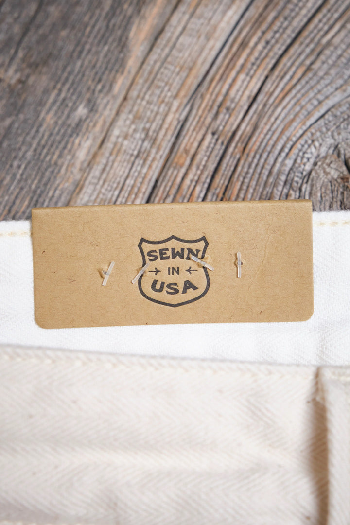 Freenote Cloth Ortega Pant - 13 Ounce Natural Herringbone