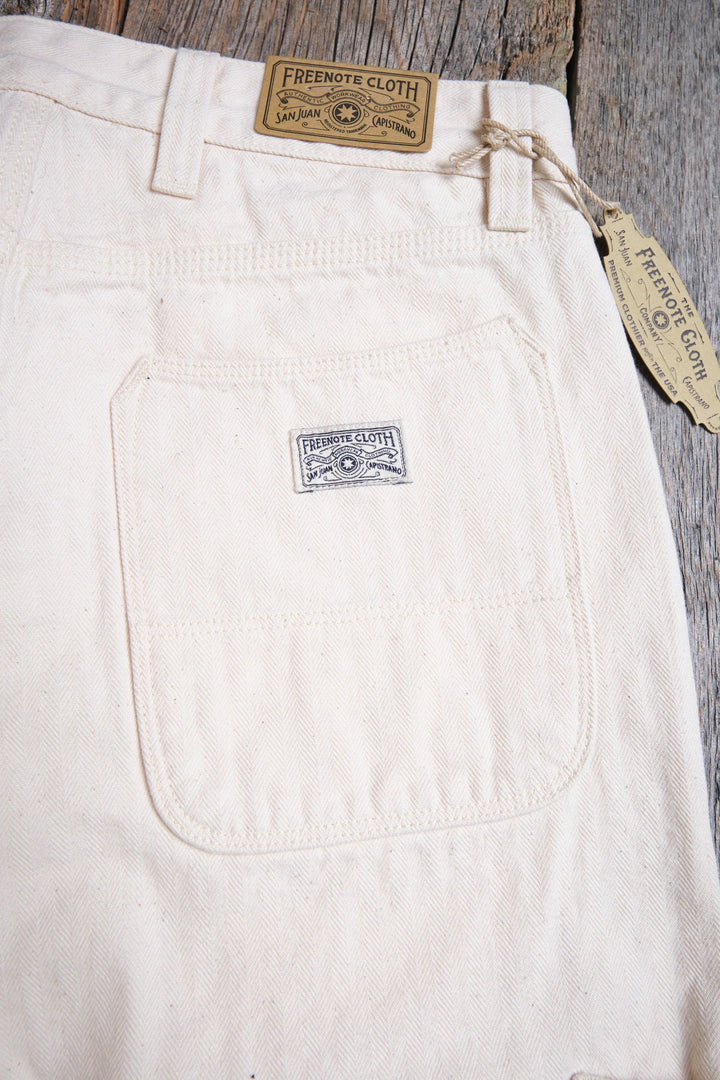 Freenote Cloth Ortega Pant - 13 Ounce Natural Herringbone