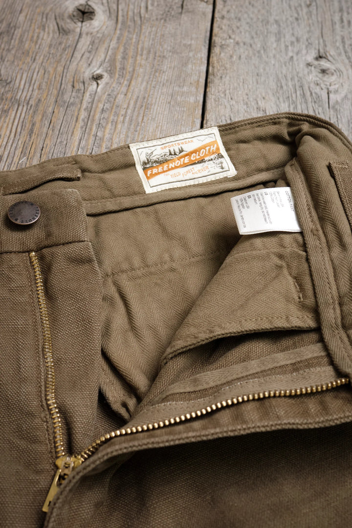 Freenote Cloth Deck Pant 14 Ounce Slub - Army Green