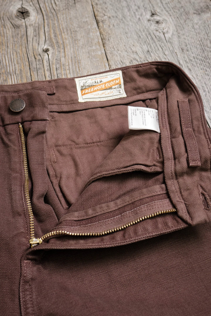 Freenote Cloth Deck Pant 14 Ounce Slub - Bark