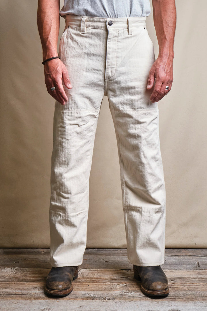 Freenote Cloth Ortega Pant - 13 Ounce Natural Herringbone