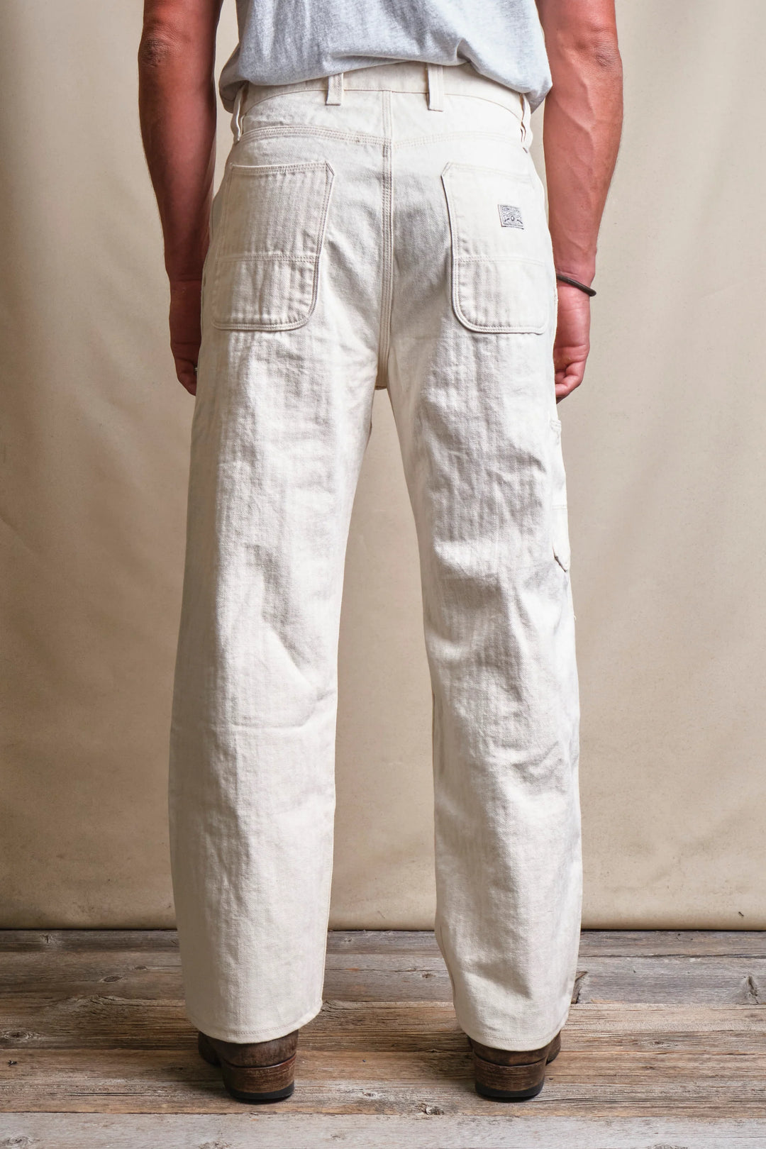 Freenote Cloth Ortega Pant - 13 Ounce Natural Herringbone