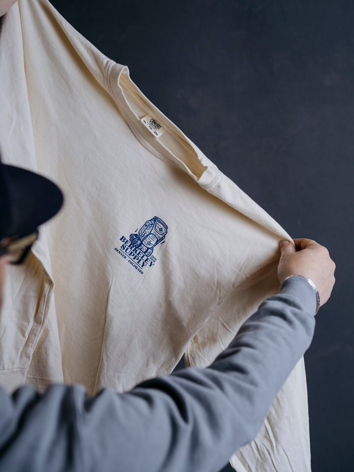 Berkeley Supply x John Fellows 11 Year Long Sleeve Tee - Ivory