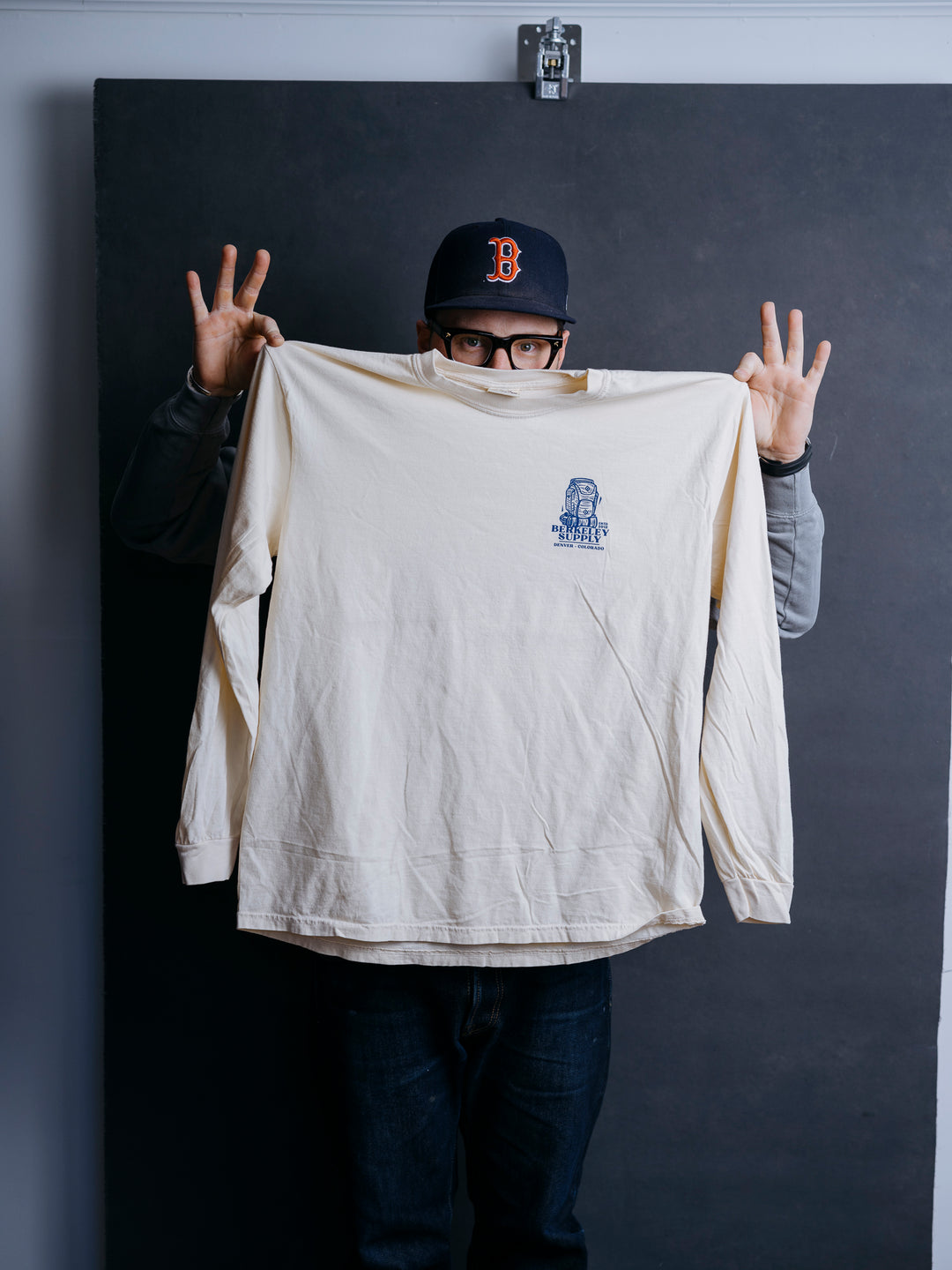 Berkeley Supply x John Fellows 11 Year Long Sleeve Tee - Ivory