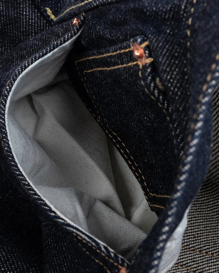 Iron Heart 555S 21oz Selvedge Denim Slim Cut Jeans - Indigo