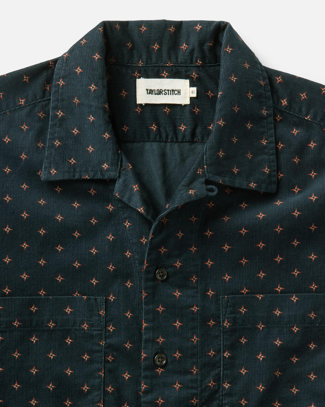 Taylor Stitch Conrad Shirt - Navy Pigeon Foulard Pincord