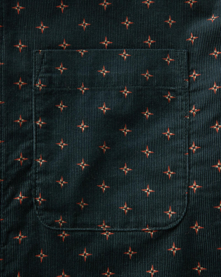 Taylor Stitch Conrad Shirt - Navy Pigeon Foulard Pincord