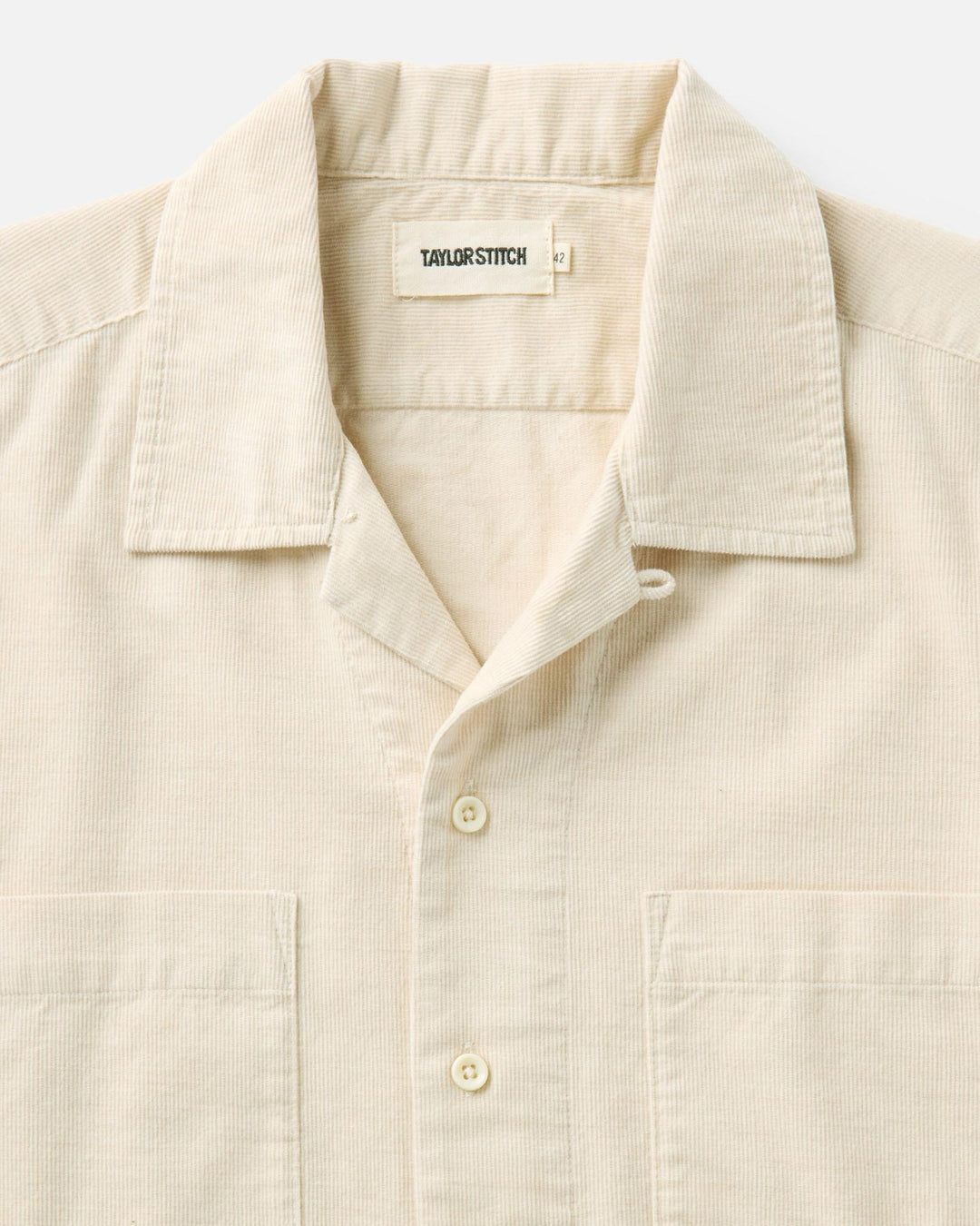 Taylor Stitch Conrad Shirt - Heather Oat Pincord