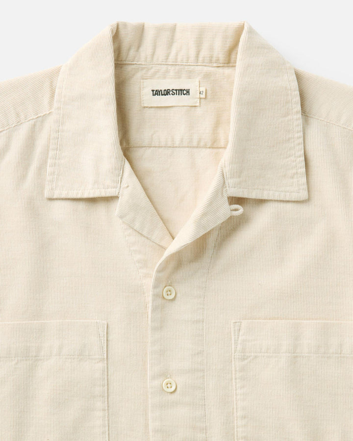 Taylor Stitch Conrad Shirt - Heather Oat Pincord