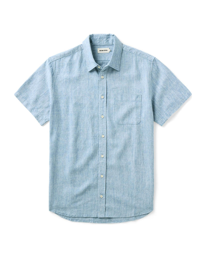 Taylor Stitch - The Short Sleeve California in Sky Hemp
