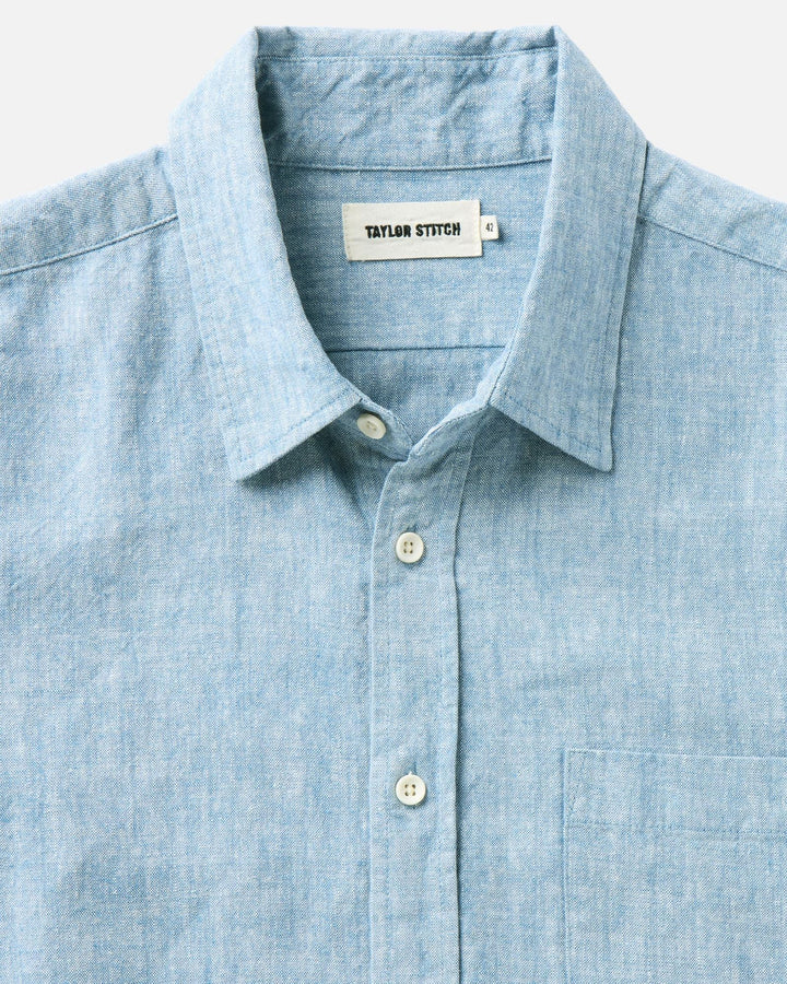 Taylor Stitch - The Short Sleeve California in Sky Hemp