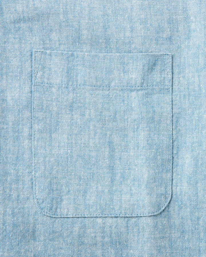 Taylor Stitch - The Short Sleeve California in Sky Hemp