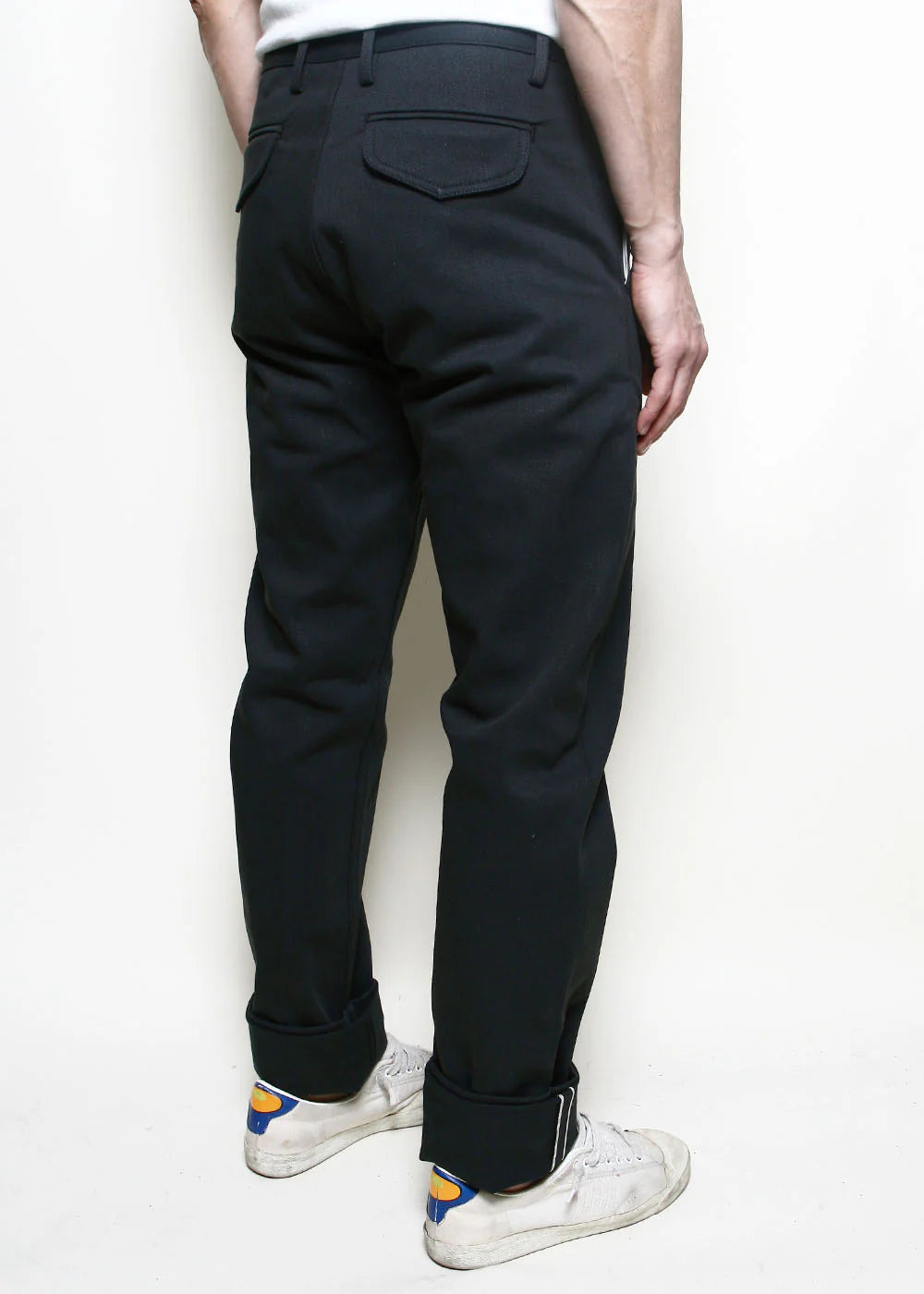 Rogue Territory Officer Trousers High - Dark Grey Selvedge