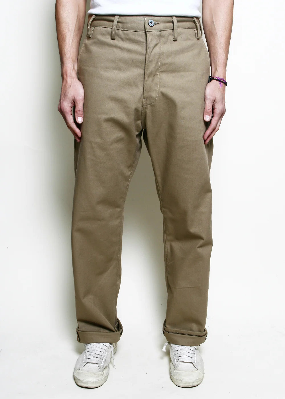 Rogue Territory Relaxed Trouser - Khaki Selvedge Canvas