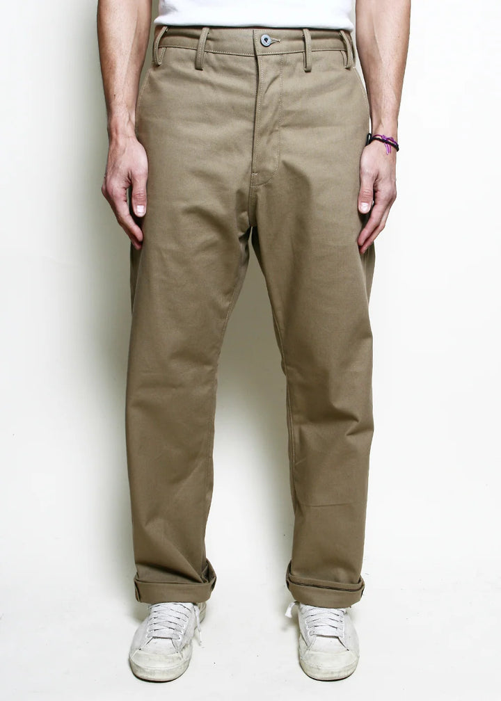Rogue Territory Relaxed Trouser - Khaki Selvedge Canvas
