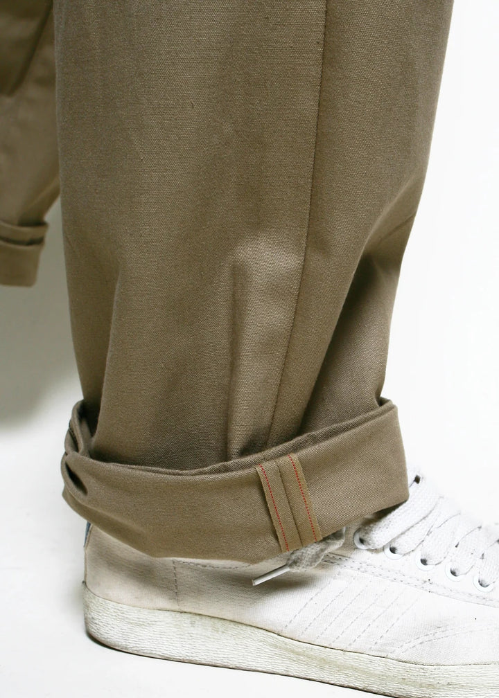 Rogue Territory Relaxed Trouser - Khaki Selvedge Canvas