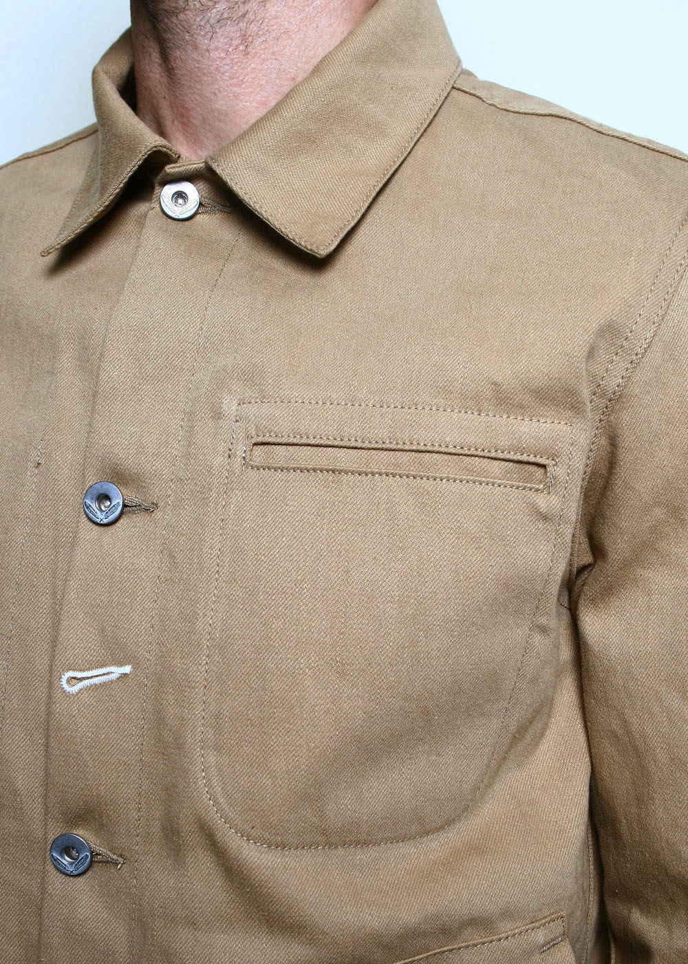 Rogue Territory Supply Jacket - Rinsed Tan Denim