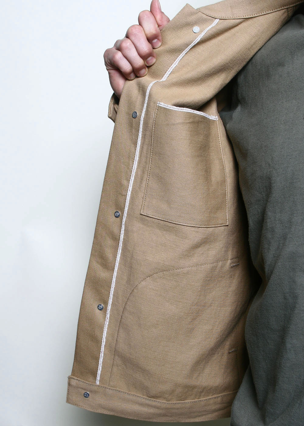 Rogue Territory Supply Jacket - Rinsed Tan Denim