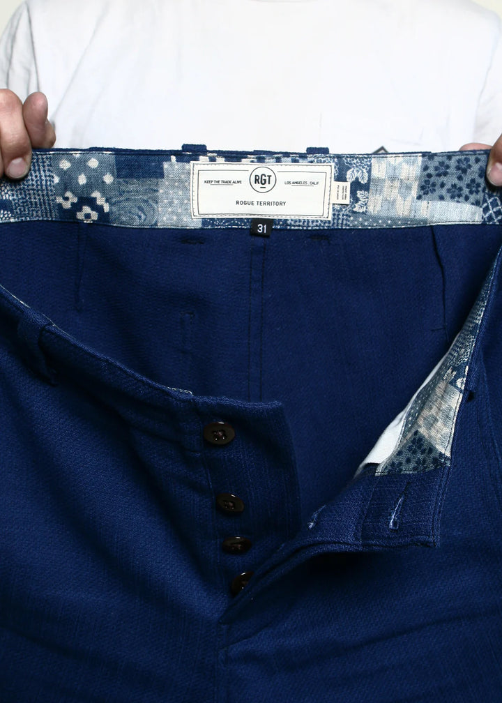 Rogue Territory Infantry Shorts - Indigo Selvedge Contrast