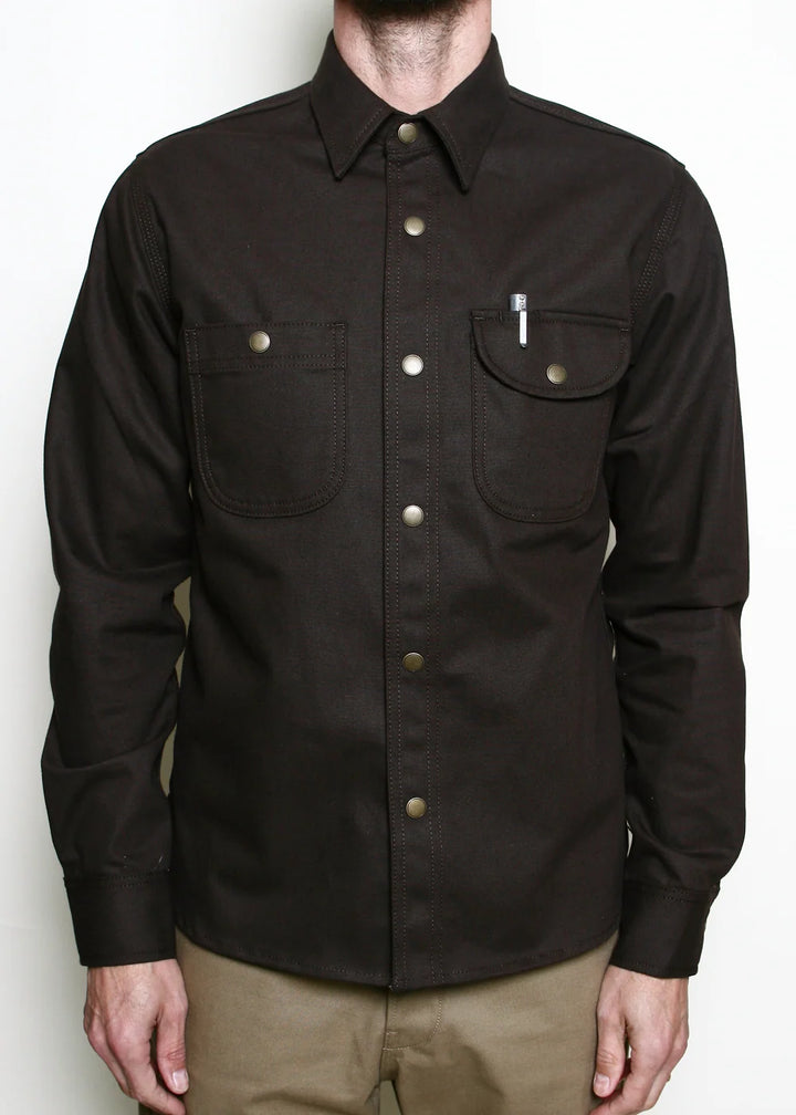 Rogue Territory Work Shirt - Brown Selvedge Canvas