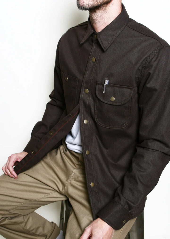 Rogue Territory Work Shirt - Brown Selvedge Canvas