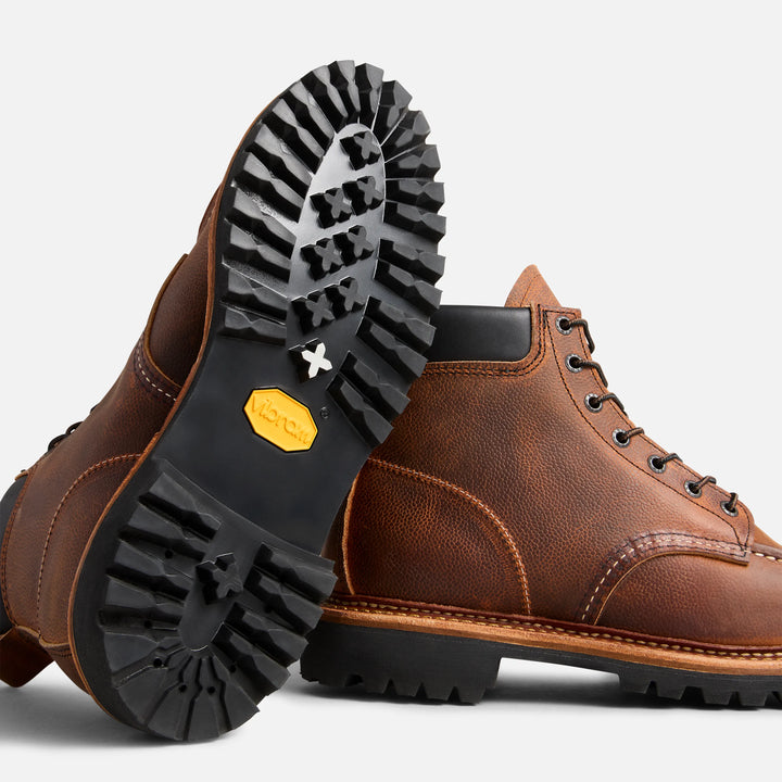 Red Wing Heritage 6-Inch Norway Moc in Copper Rough and Tough Scotch Grain - Style 8213